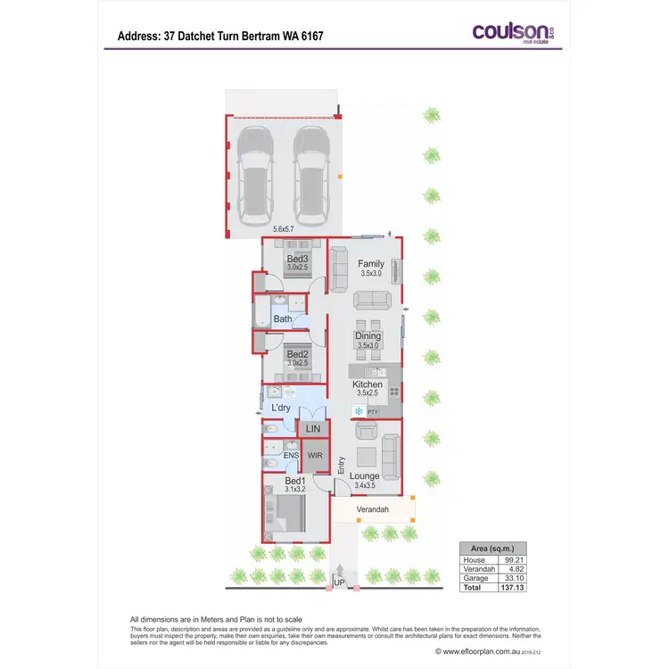 Floorplan of Homely house listing, 37 Datchet Turn, Bertram WA 6167