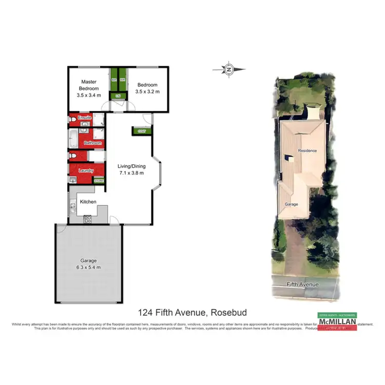 Floorplan of Homely house listing, 124 Fifth Avenue, Rosebud VIC 3939