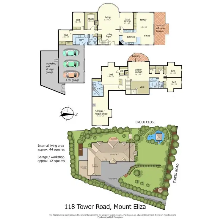 Floorplan of Homely house listing, 118 Tower Road, Mount Eliza VIC 3930