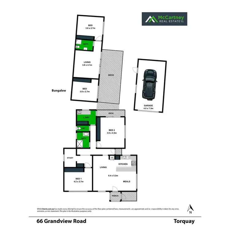 Floorplan of Homely house listing, 66 Grandview Road, Torquay VIC 3228