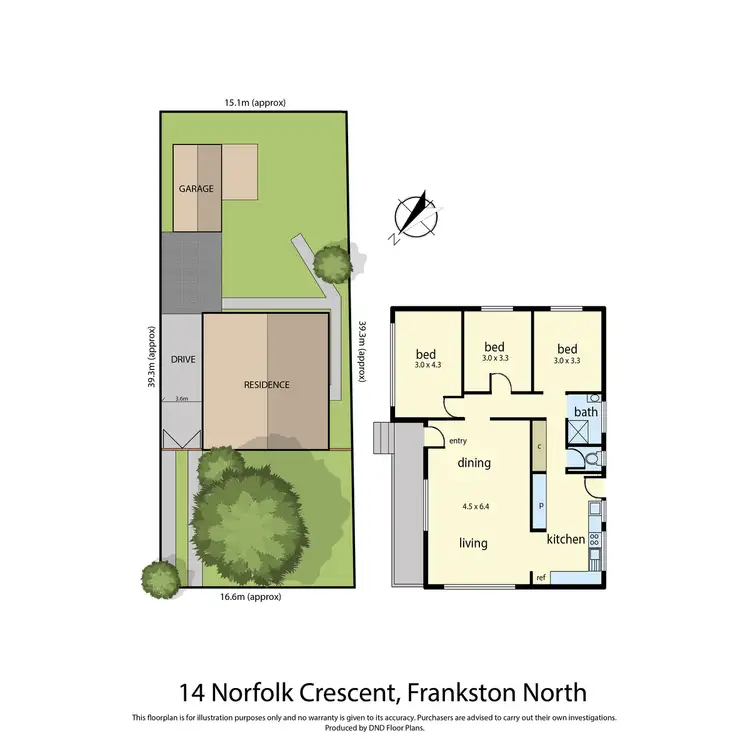 Floorplan of Homely house listing, 14 Norfolk Crescent, Frankston North VIC 3200