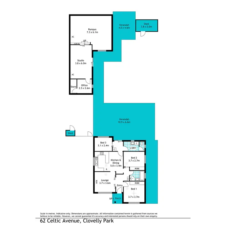 Floorplan of Homely house listing, 62 Celtic Avenue, Clovelly Park SA 5042