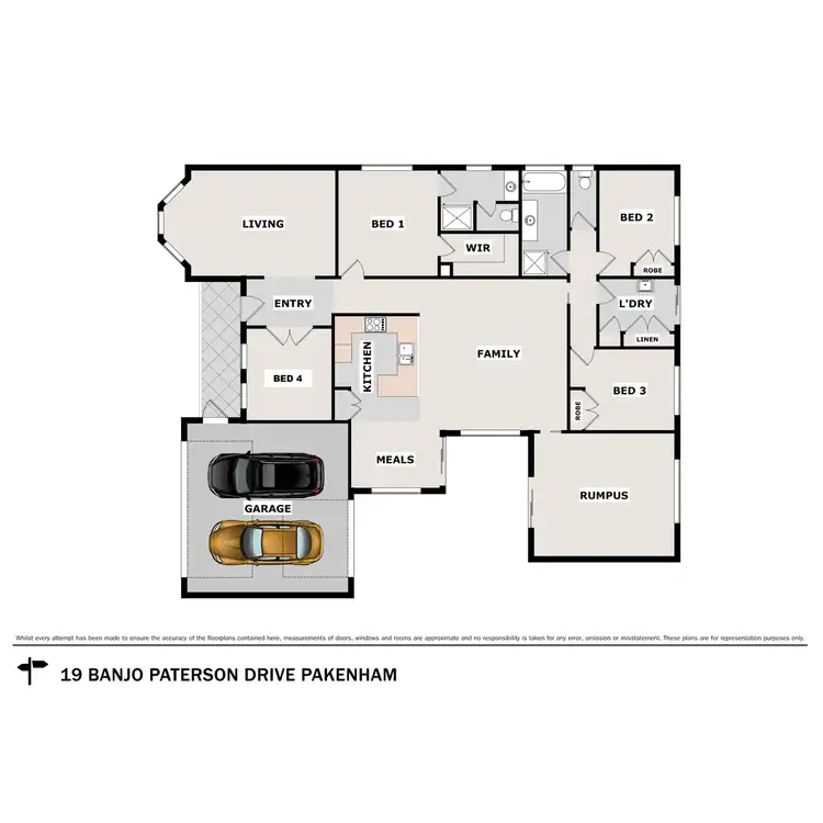 Floorplan of Homely house listing, 19 Banjo Paterson Drive, Pakenham VIC 3810