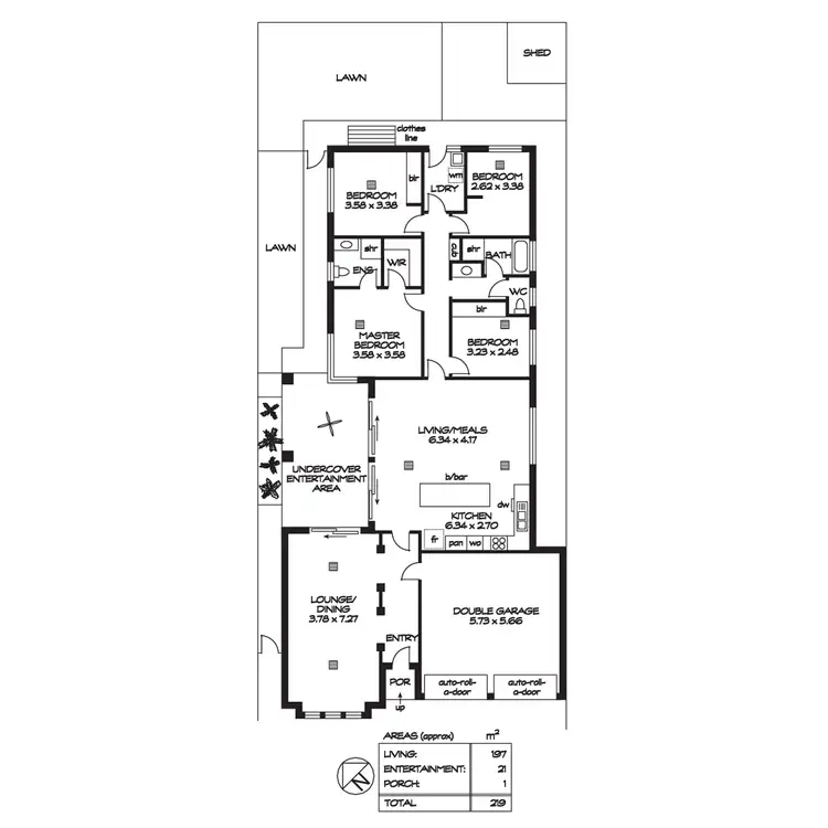Floorplan of Homely house listing, 20 Lafitte Way, Andrews Farm SA 5114