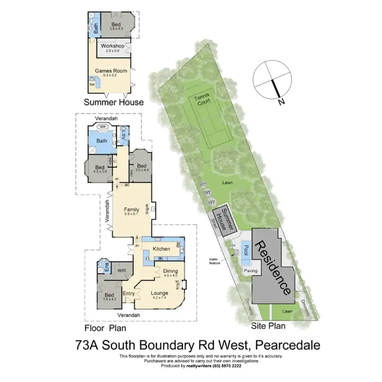 Floorplan of Homely house listing, 73A South Boundary Road West, Pearcedale VIC 3912