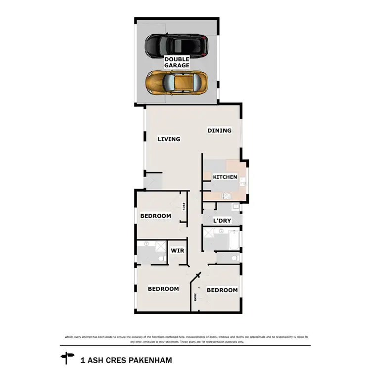Floorplan of Homely house listing, 1 Ash Crescent, Pakenham VIC 3810