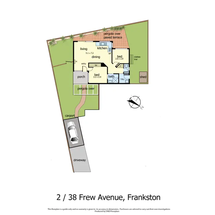 Floorplan of Homely unit listing, 2/38 Frew Avenue, Frankston VIC 3199