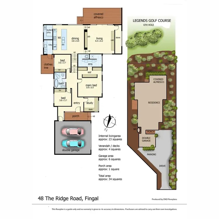 Floorplan of Homely house listing, 48 The Ridge Road, Fingal VIC 3939