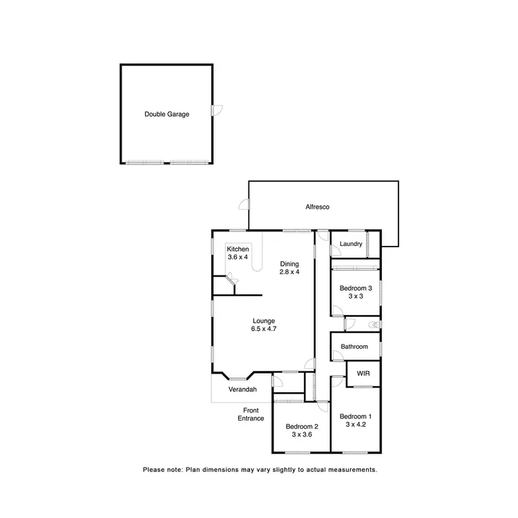 Floorplan of Homely house listing, 10 Langham Road, Wendouree VIC 3355