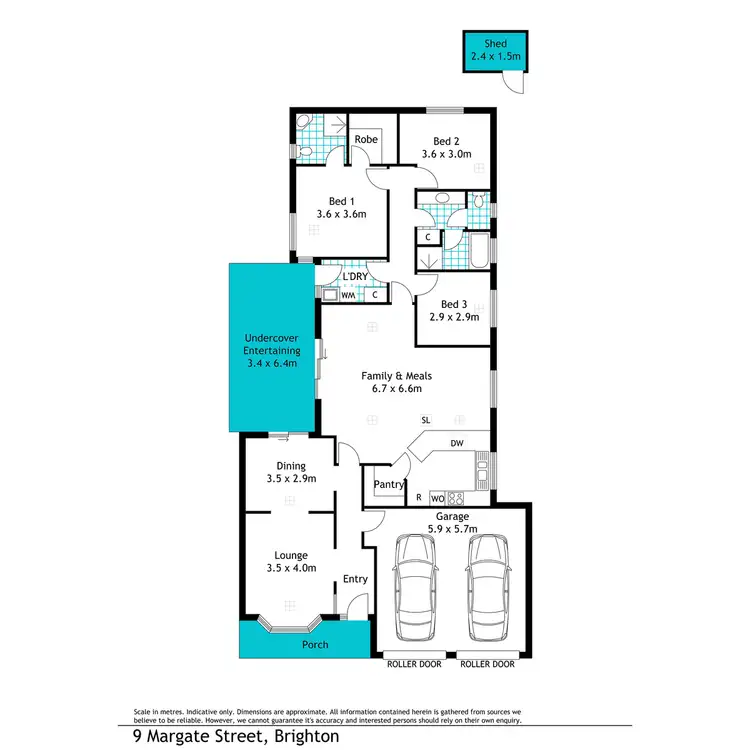 Floorplan of Homely house listing, 9 Margate Street, Brighton SA 5048