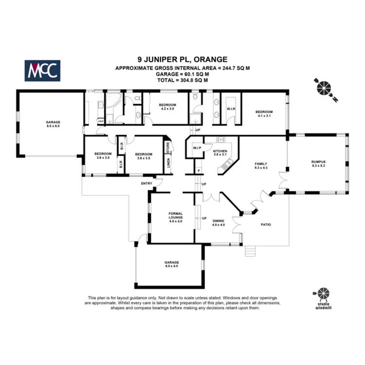 Floorplan of Homely house listing, 9 Juniper Place, Orange NSW 2800