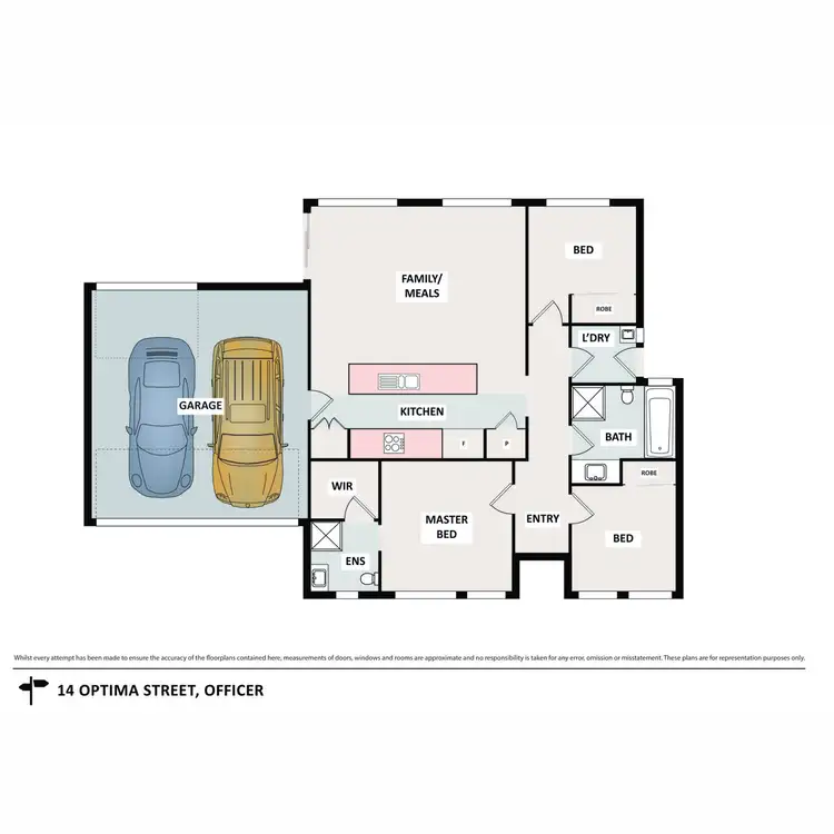 Floorplan of Homely house listing, 14 Optima Street, Officer VIC 3809