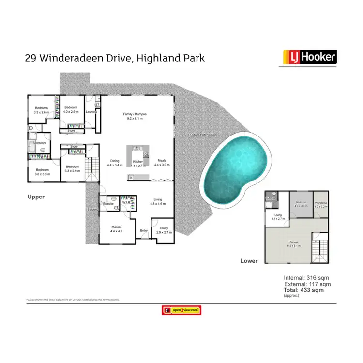 Floorplan of Homely house listing, 29 Winderadeen Drive, Highland Park QLD 4211