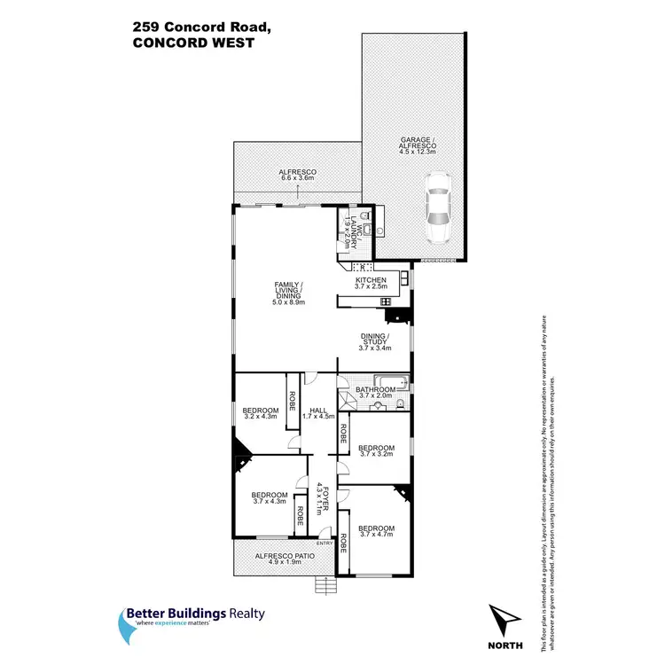 Floorplan of Homely house listing, 259 Concord Road, Concord West NSW 2138