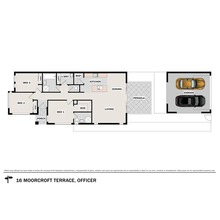 Floorplan of Homely house listing, 16 Moorcroft Terrace, Officer VIC 3809