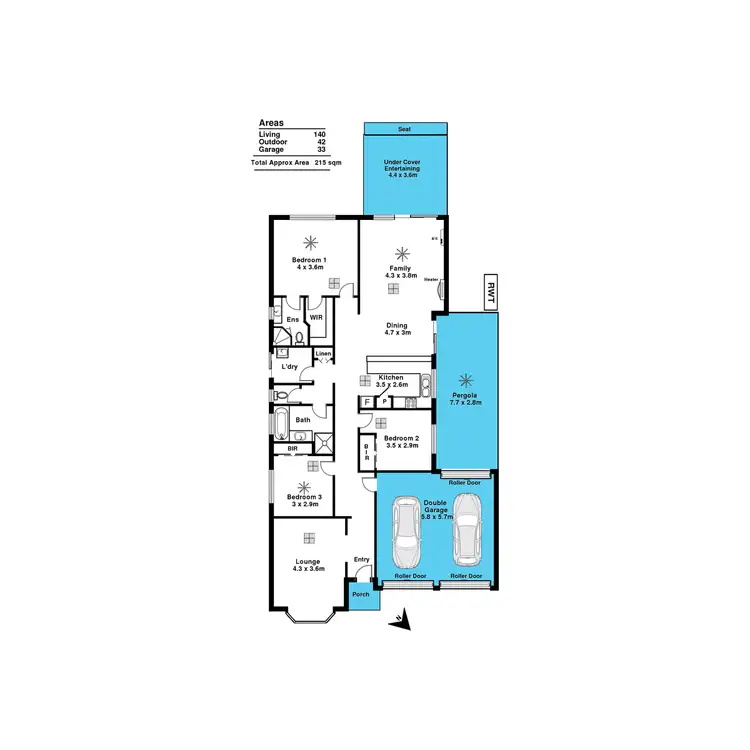 Floorplan of Homely house listing, 3 Ochre Court, Sheidow Park SA 5158