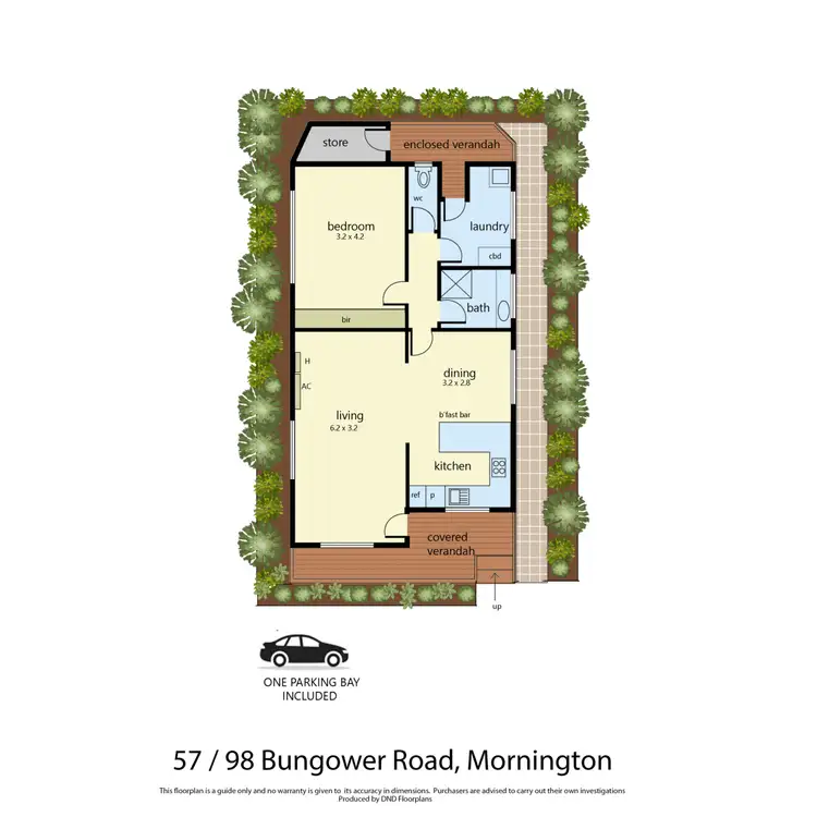 Floorplan of Homely retirement listing, 57/98 Bungower Road, Mornington VIC 3931