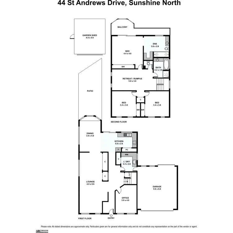 Floorplan of Homely house listing, 44 St. Andrews Drive, Sunshine North VIC 3020