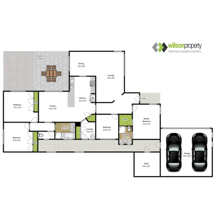 Floorplan of Homely house listing, 1 Kassandra Drive, Traralgon VIC 3844