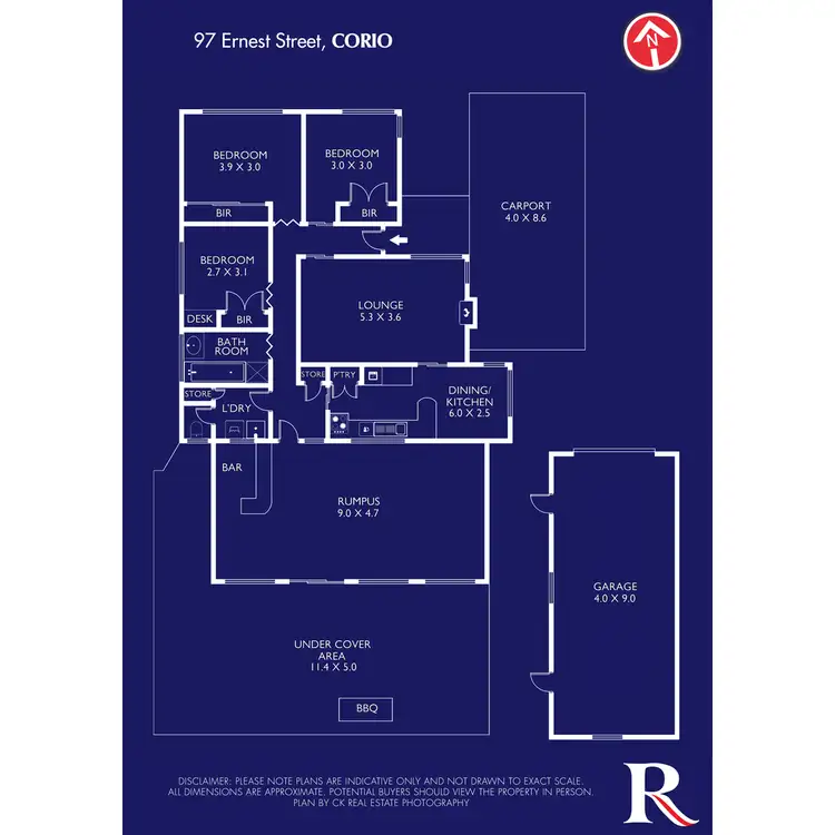 Floorplan of Homely house listing, 97 Ernest Street, Bell Post Hill VIC 3215