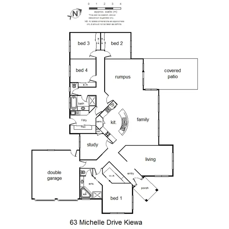 Floorplan of Homely house listing, 63 Michelle Drive, Kiewa VIC 3691