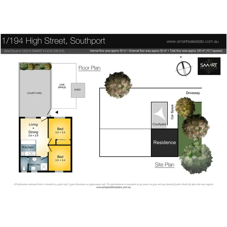 Floorplan of Homely unit listing, 1/194 High Street, Southport QLD 4215