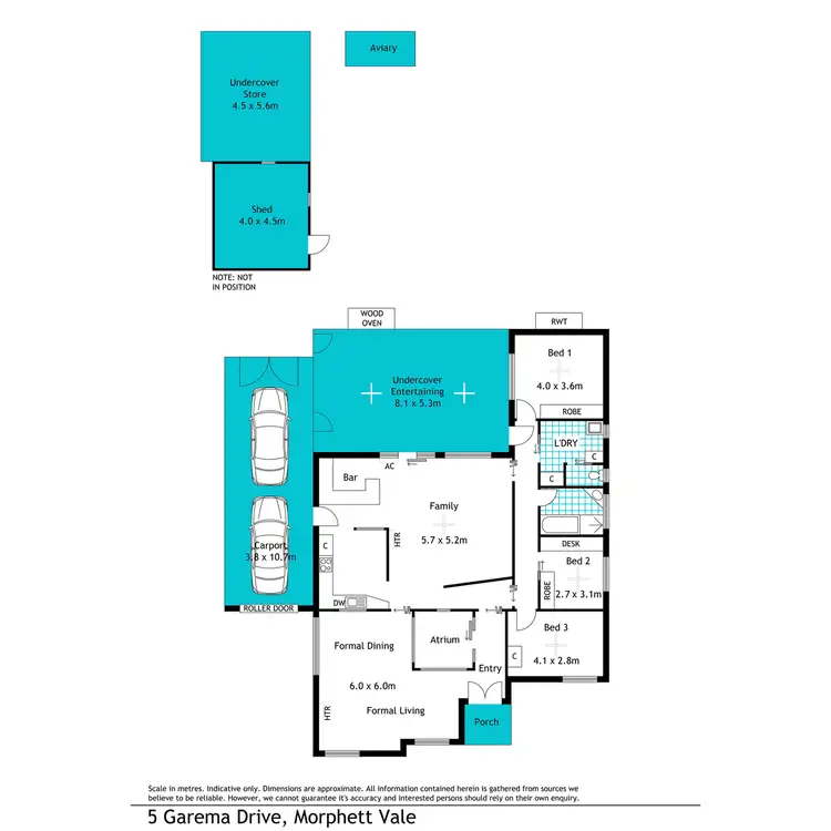 Floorplan of Homely house listing, 5 Garema Drive, Morphett Vale SA 5162