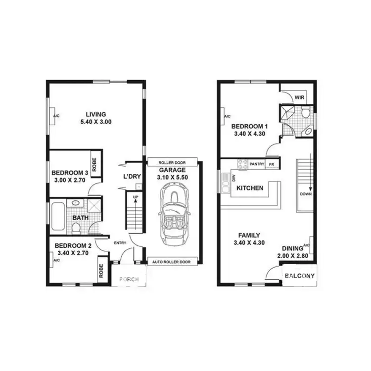 Floorplan of Homely townhouse listing, 50B Witton Road, Christies Beach SA 5165