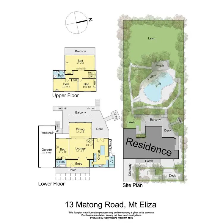 Floorplan of Homely house listing, 13 Matong Road, Mount Eliza VIC 3930
