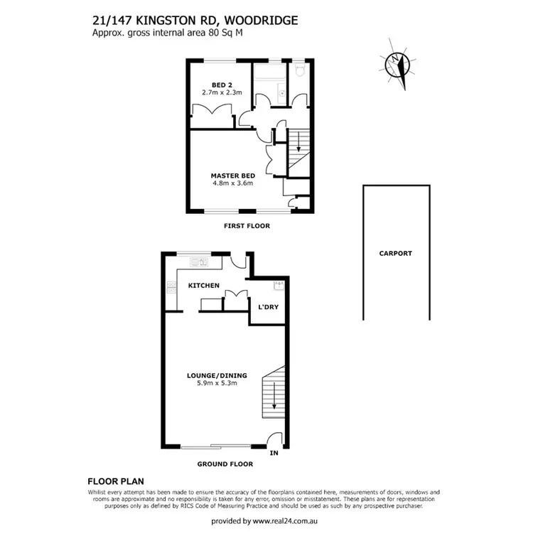 Floorplan of Homely townhouse listing, 21/147 Kingston Road, Woodridge QLD 4114