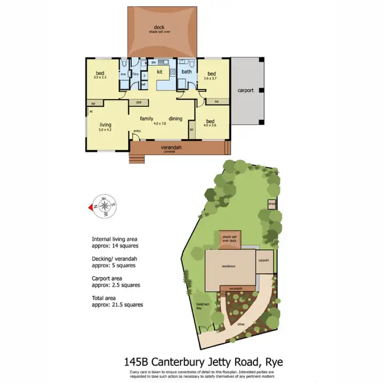 Floorplan of Homely house listing, 145B Canterbury Jetty Road, Rye VIC 3941