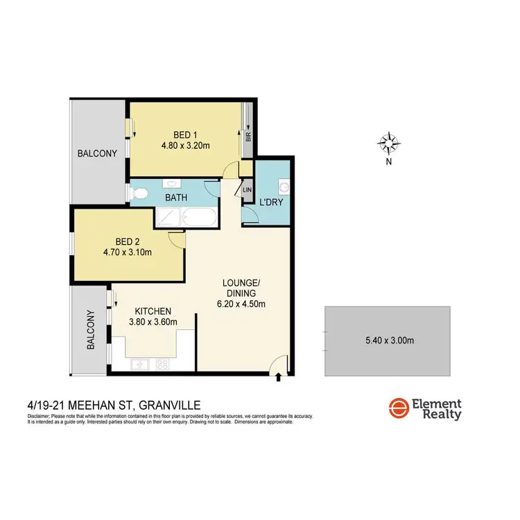 Floorplan of Homely unit listing, 4/19-21 Meehan Street, Granville NSW 2142