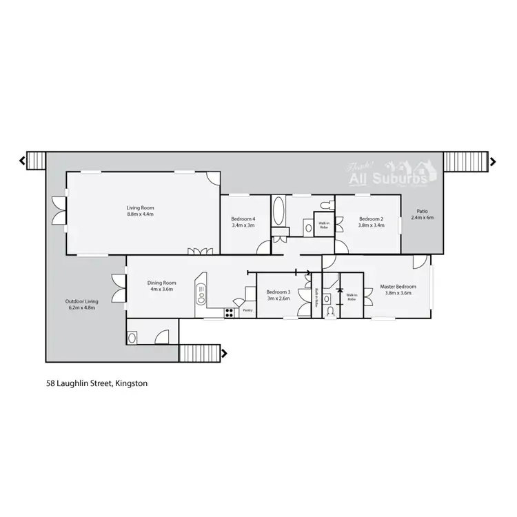 Floorplan of Homely house listing, 58 Laughlin Street, Kingston QLD 4114