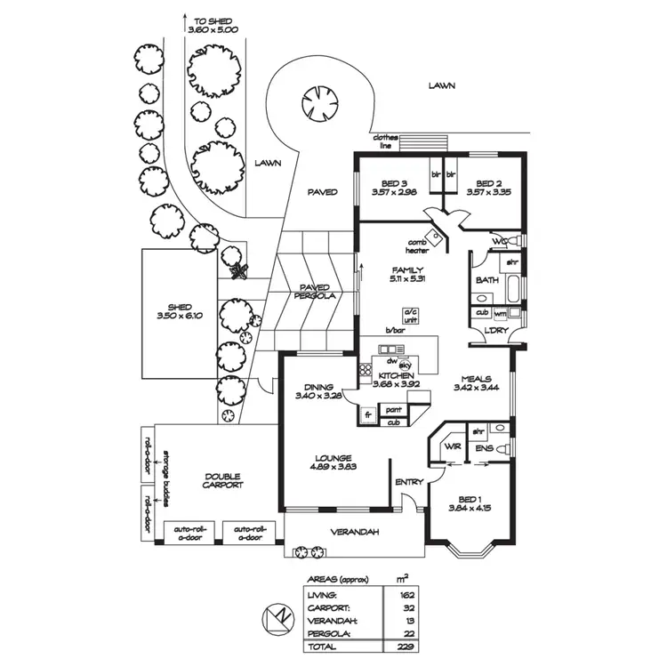 Floorplan of Homely house listing, 31 Driffield Road, Bridgewater SA 5155
