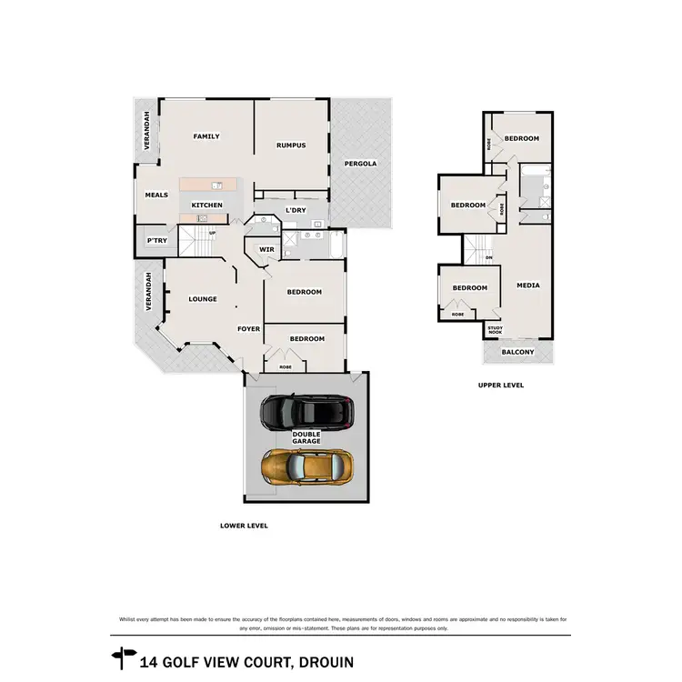 Floorplan of Homely house listing, 14 Golf View Court, Drouin VIC 3818