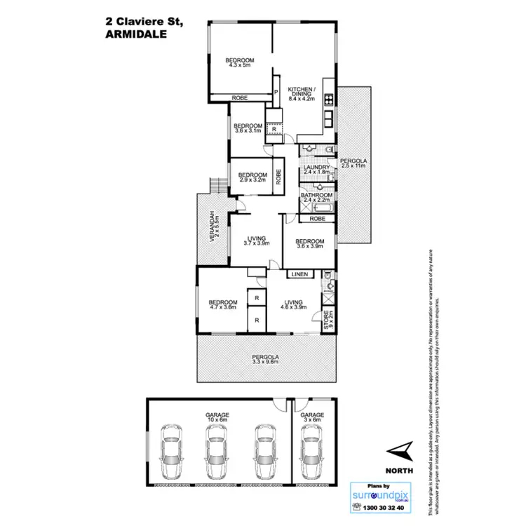 Floorplan of Homely house listing, 2 Claverie Street, Armidale NSW 2350