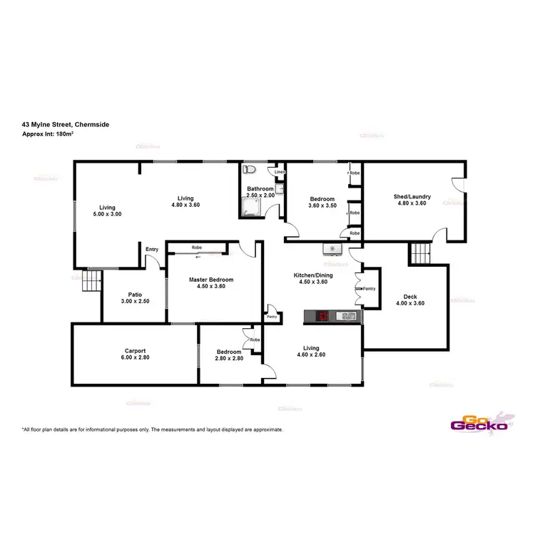 Floorplan of Homely house listing, 43 Mylne Street, Chermside QLD 4032