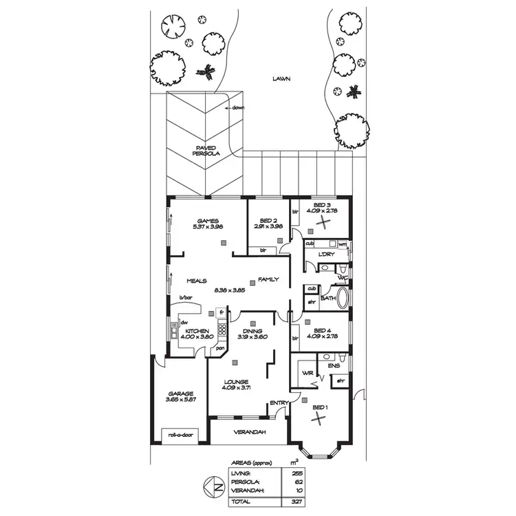 Floorplan of Homely house listing, 5 Scarborough Terrace, Dover Gardens SA 5048