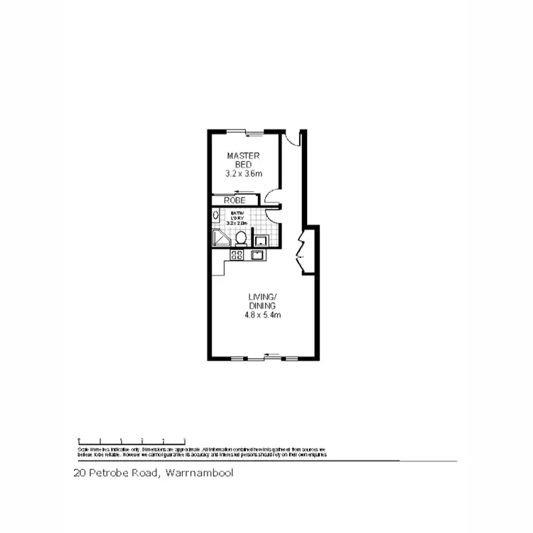Floorplan of Homely apartment listing, 20/6 Pertobe Road, Warrnambool VIC 3280