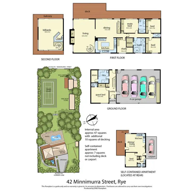 Floorplan of Homely house listing, 42 MINNIMURRA Road, Rye VIC 3941