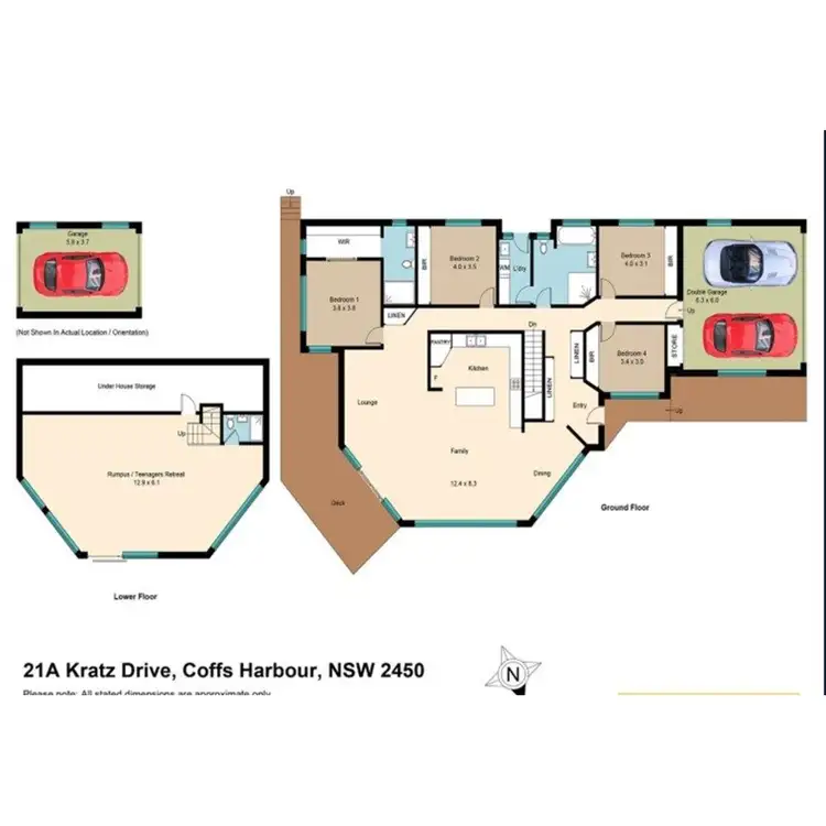 Floorplan of Homely house listing, 21a Kratz Drive, Coffs Harbour NSW 2450
