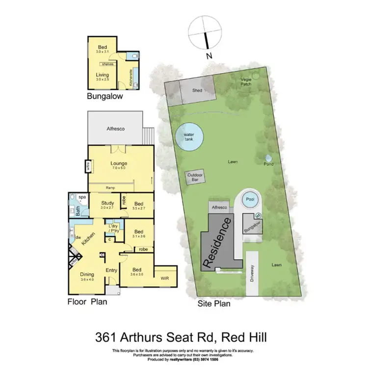 Floorplan of Homely house listing, 361 Arthurs Seat Road, Red Hill VIC 3937