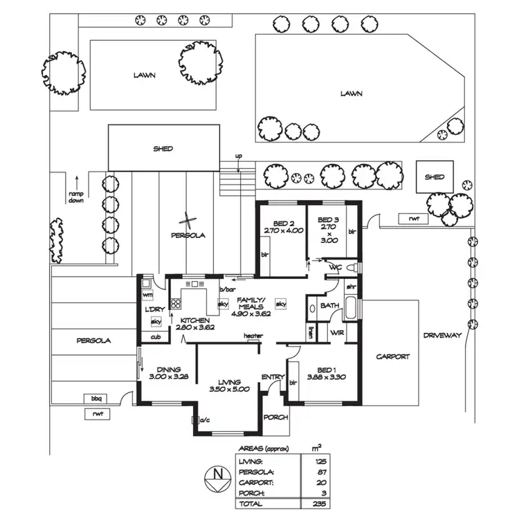 Floorplan of Homely house listing, 160 Black Road, Flagstaff Hill SA 5159