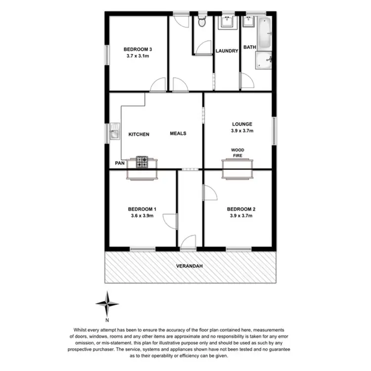 Floorplan of Homely house listing, 5 Hay Terrace, Kongorong SA 5291