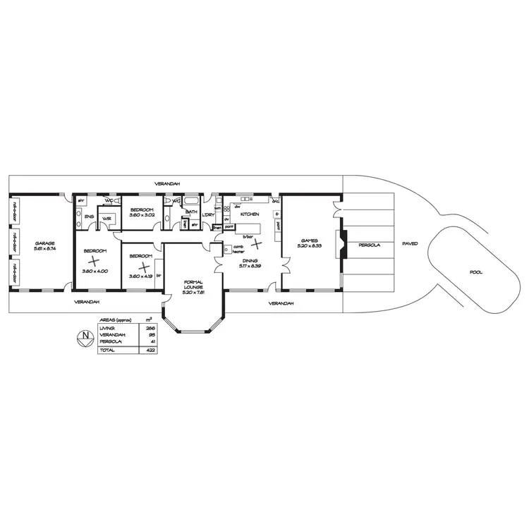 Floorplan of Homely rural property listing, 256 Scott Creek Road, Ironbank SA 5153