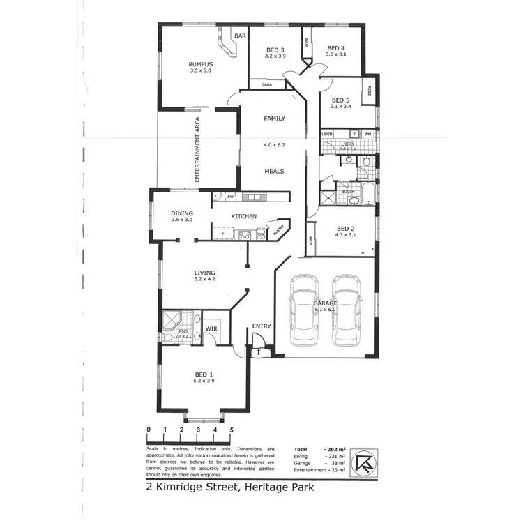 Floorplan of Homely house listing, 2 Kimridge Drive, Heritage Park QLD 4118