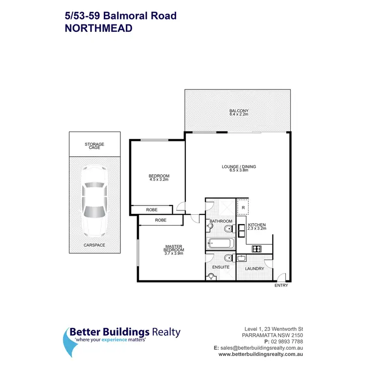 Floorplan of Homely apartment listing, 5/53-59 Balmoral Road, Northmead NSW 2152