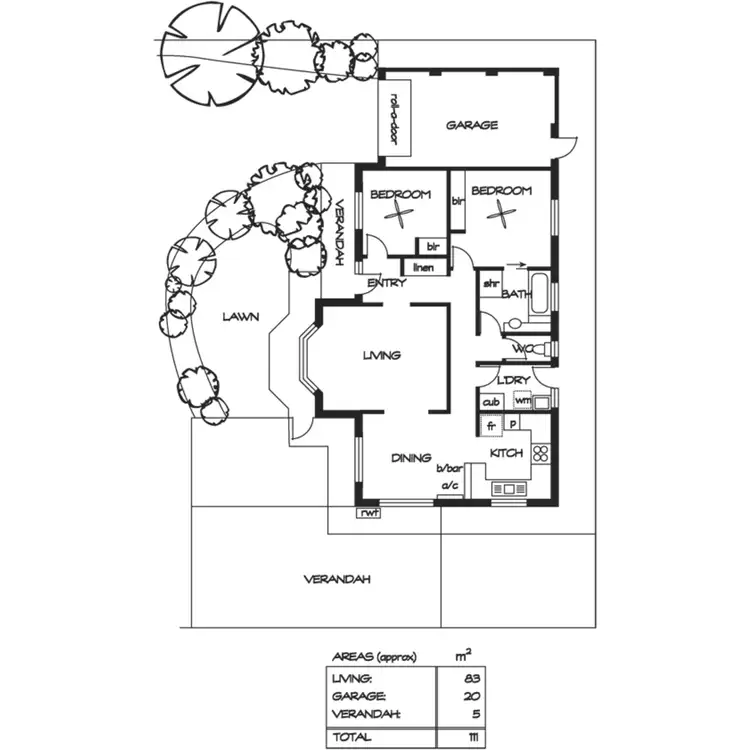 Floorplan of Homely house listing, 3/59 Dingera Avenue, North Plympton SA 5037