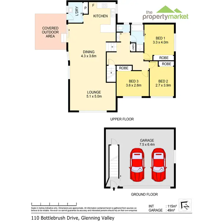Floorplan of Homely house listing, 110 Bottlebrush Drive, Glenning Valley NSW 2261