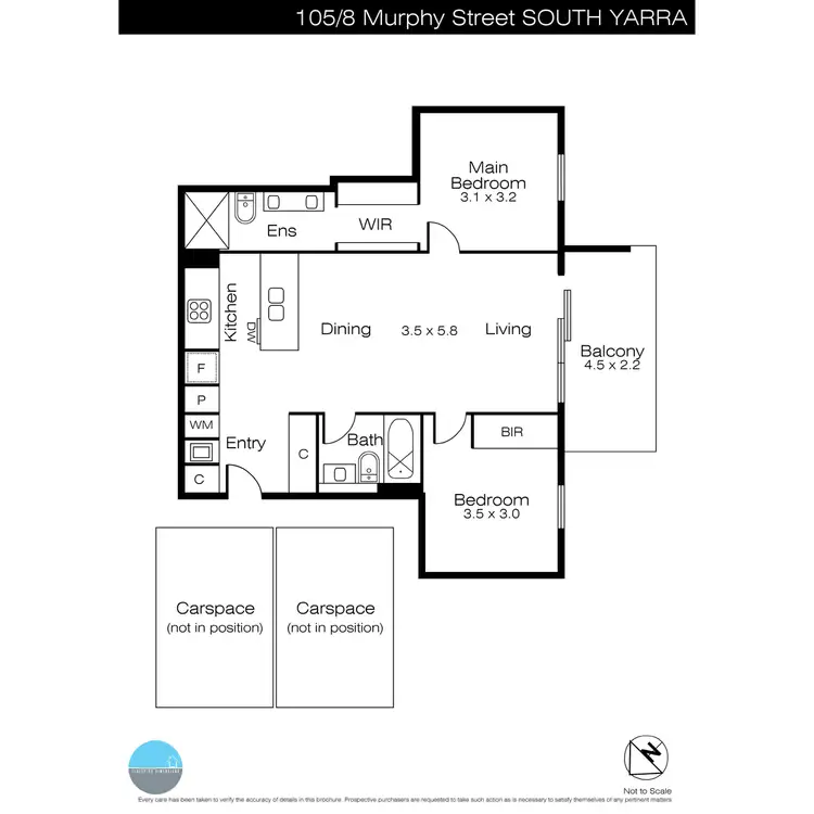 Floorplan of Homely apartment listing, 105/8 Murphy Street, South Yarra VIC 3141